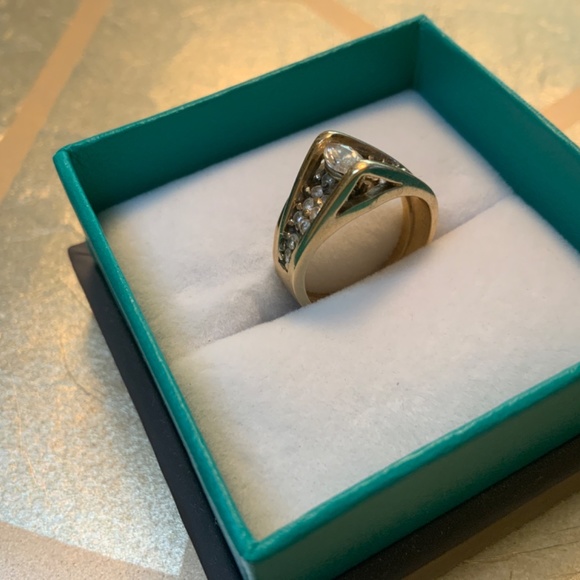 Deco Harold Freeman 14K Y/G Engagement/Wedding/Cocktail RING Approx 1.25 Carats - Picture 6 of 10